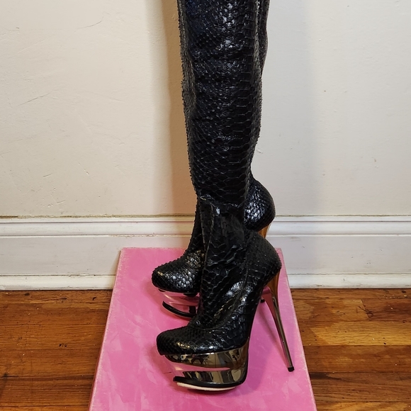 Massimo Dogana Pyton Snake skin boots - Picture 11 of 12